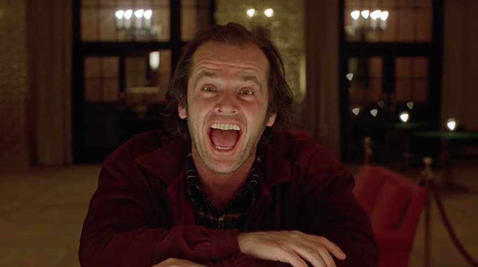 Jack Nicholson as Jack Torrance. Image : WB