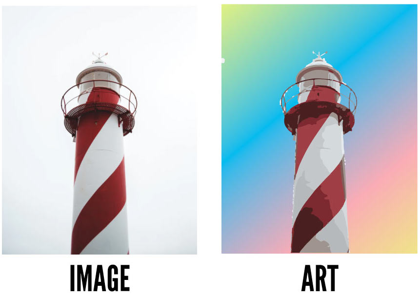 difference between image and art 